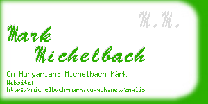 mark michelbach business card